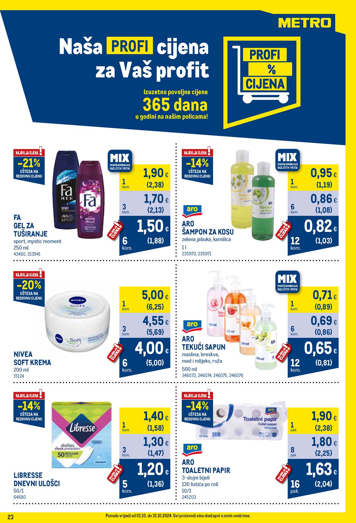 METRO AKCIJA - TEHNIKA SNIZENJE SNIZENJA  KATALOG AKCIJA